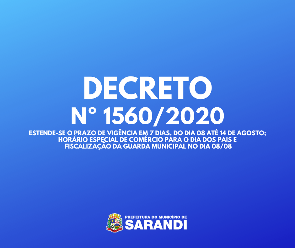 DECRETO Nº 1560/2020